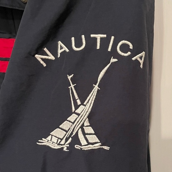 Nautica Men's Navy and Red Jacket L - Picture 2 of 7